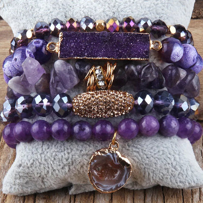 Vacation Geometric natural stone Beaded Chain Bracelets In Bulk