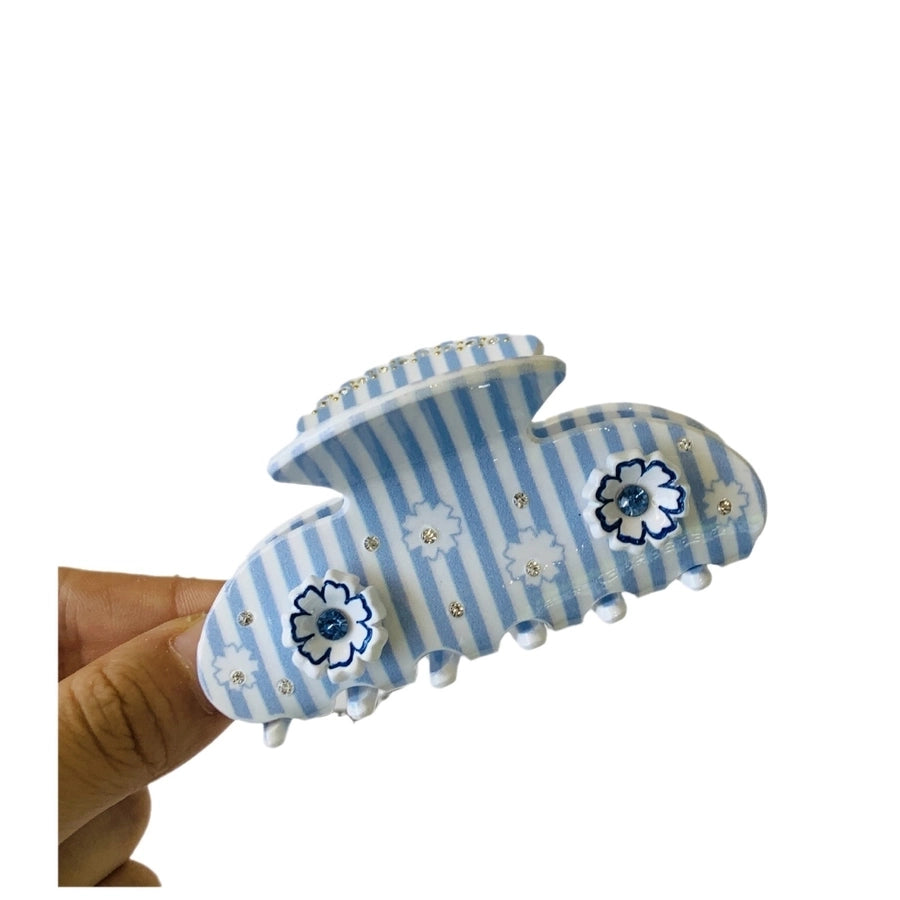 Women's Cute Solid Color Flower Acetic acid sheets Hair Claws