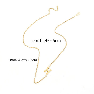 Jewelry Simple Style Classic Style Letter 201 Stainless Steel 304 Stainless Steel Pendant Necklace