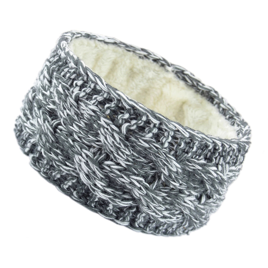 plus velvet knitted hair band wool color dot yarn headband variegated warm hair accessories autumn and winter twist ear protection headband