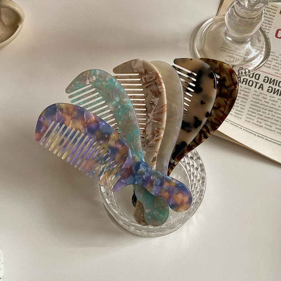 Refined good-looking ~ Portable ~ small comb that can be packed in bags Korean ink hawksbill acetic acid plate hair comb