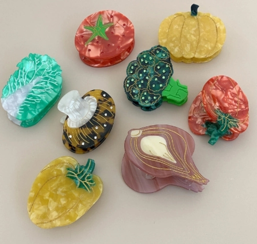 Women's Simple Style Vegetable Acetic acid sheets Hair Claws