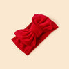simple style solid color bow knot cloth hair band