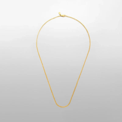 Jewelry Hip-Hop Simple Style Solid Color 304 Stainless Steel 18K Gold Plated White Gold Plated Necklace