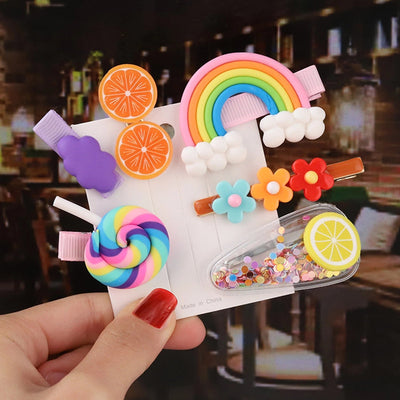 cute fruit soft clay hair clip