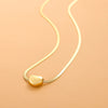Jewelry Simple Style Heart Shape 304 Stainless Steel Zircon 18K Gold Plated Pendant Necklace