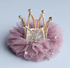 fashion crown gauze epoxy inlay rhinestones hair clip hair band 1 piece