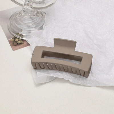 simple style solid color plastic resin spray paint hair clip 1 piece