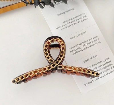 fashion geometric resin stoving varnish hair claws 1 piece