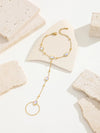 Simple Style Classic Style Petal Butterfly Bow Knot Titanium Steel 18K Gold Plated Rhinestones Bracelets In Bulk