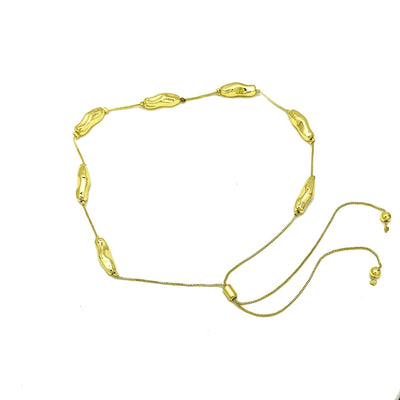 Copper 18K Gold Plated Plating Geometric Pendant Necklace