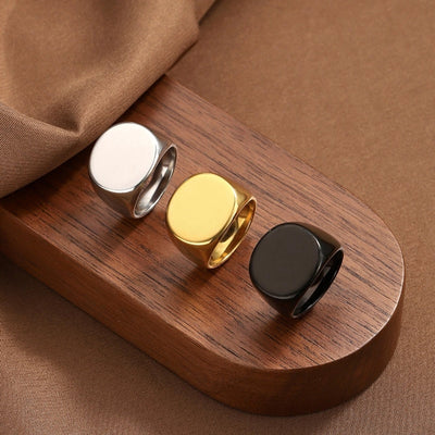 Jewelry Simple Style Streetwear Geometric 304 Stainless Steel Rings