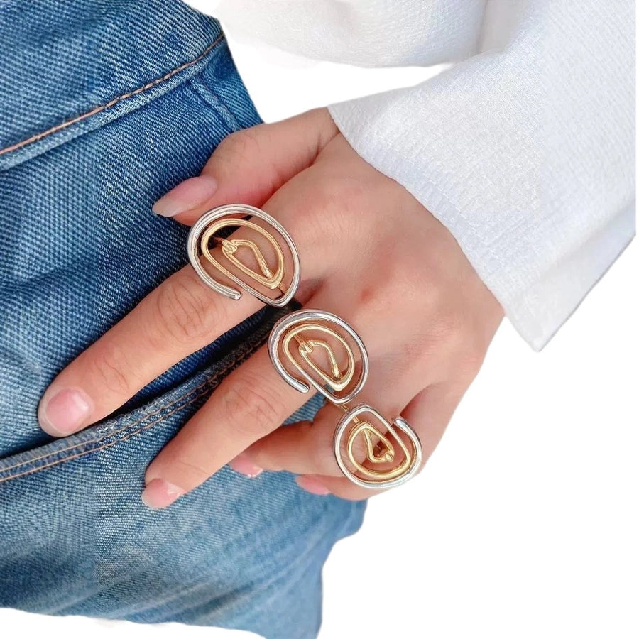 Jewelry Vintage Style Classic Style Spiral Copper Mixed Metal Plating Open Rings