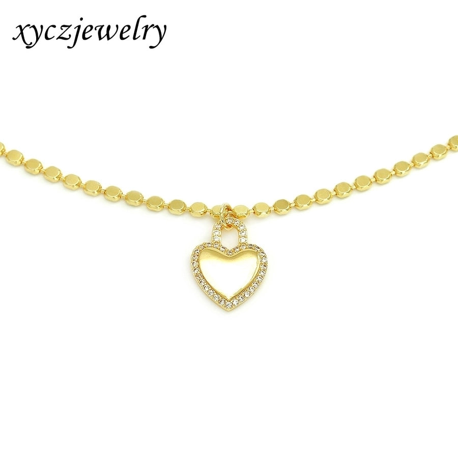 Jewelry Vintage Style Classic Style Heart Shape Copper Pendant Necklace