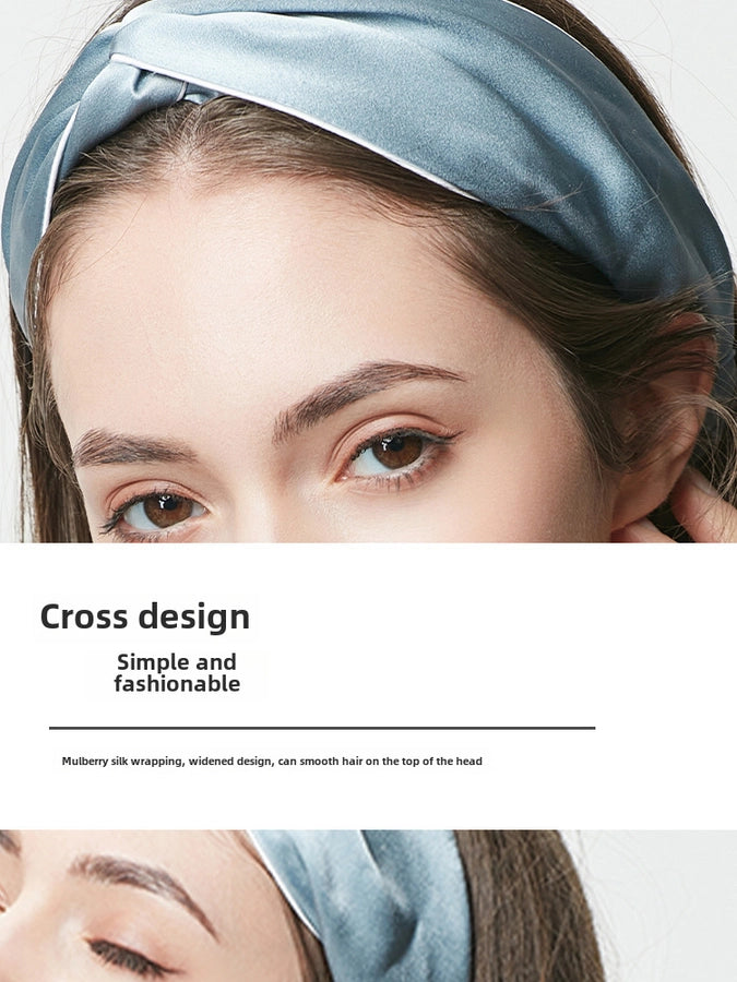 Strictly Selected 19 Mm Silk Hair Band Hair Ring Head Flower 100%  Silk Large Intestine Hair Ring Bright Color Hair Accessories Light Luxury Gift