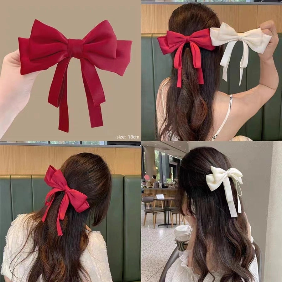 Women's Simple Style Classic Style Bow Knot Cloth Hair Clip