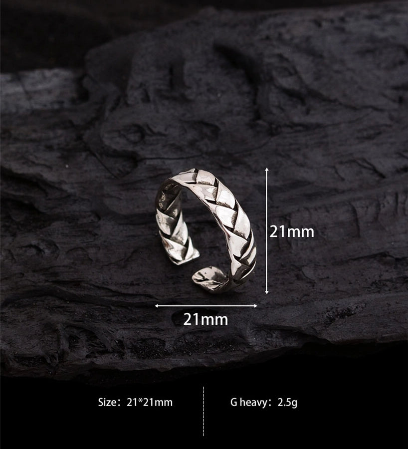 Copper Twist Open Rings