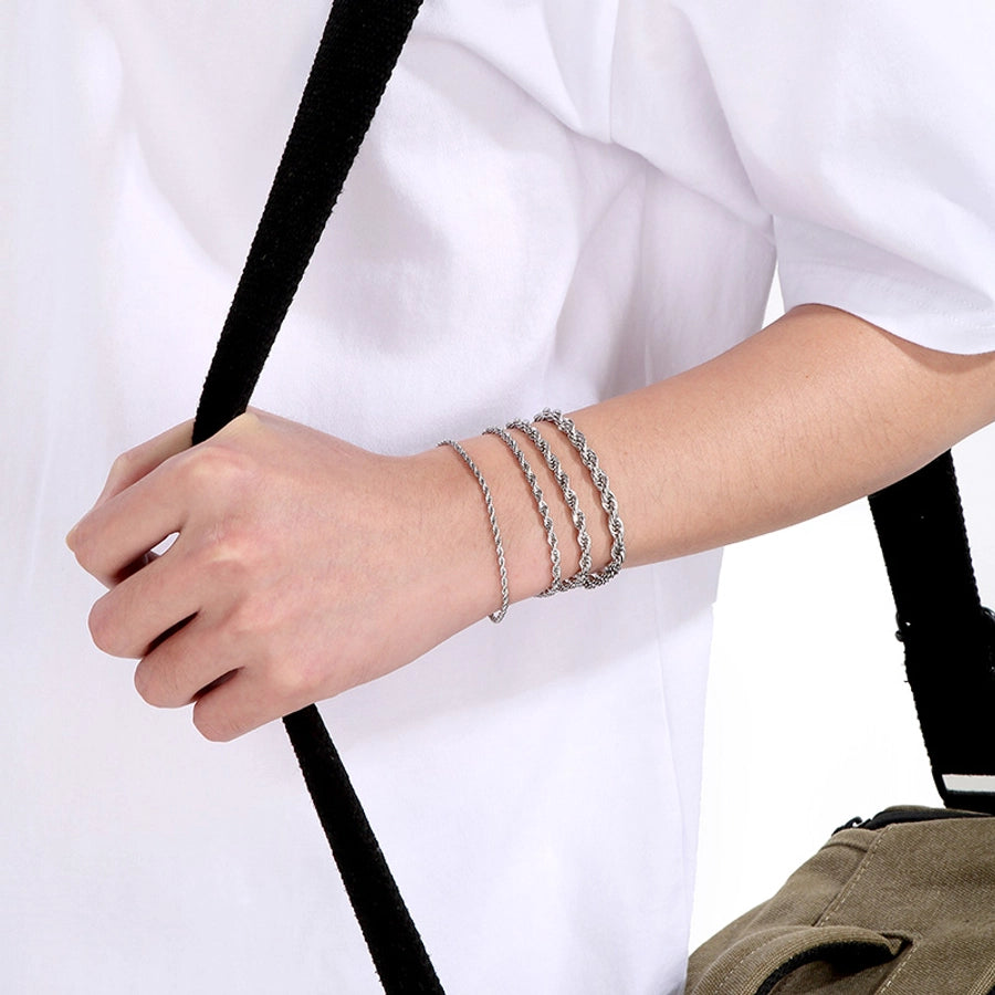 Jewelry Simple Style Geometric 304 Stainless Steel 18K Gold Plated Bracelets Necklace