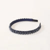 women's shiny solid color sponge hair band