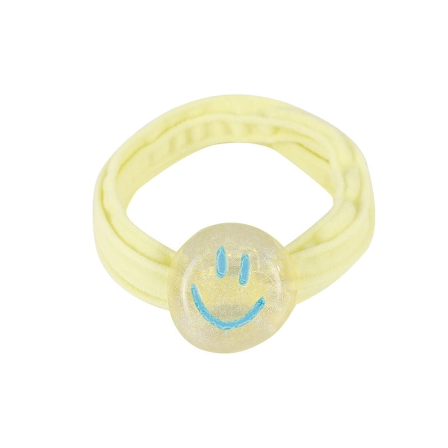 Kid'S Cute Smile Face Plastic rubber band Hair Tie