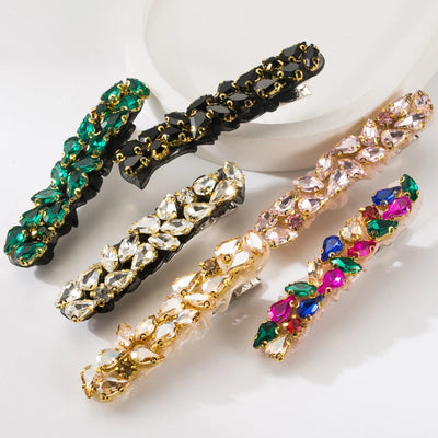 Women's Casual Vacation Classic Style Water Droplets Alloy Inlay Glass Hair Clip