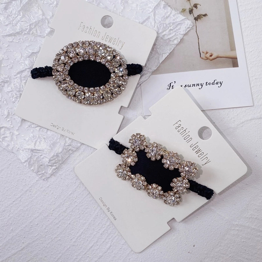 retro full diamond hair ring