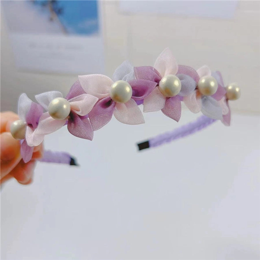 sweet flower cloth hair clip hair band