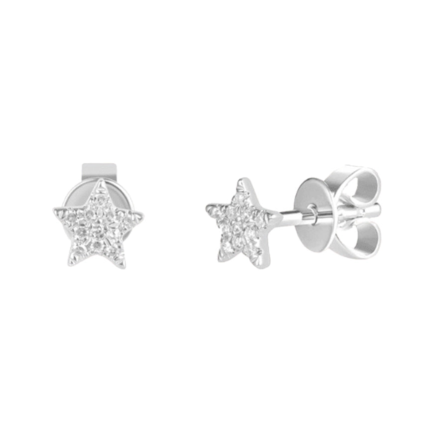 1 Pair IG Style Star Brass Zircon Ear Cuffs Ear Studs