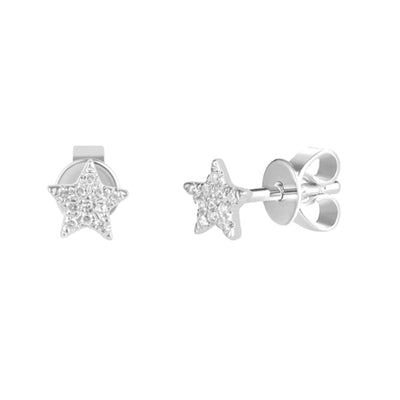 1 Pair IG Style Star Brass Zircon Ear Cuffs Ear Studs