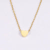 Jewelry IG Style Simple Style Commute Heart Shape 304 Stainless Steel 18K Gold Plated Plating Pendant Necklace