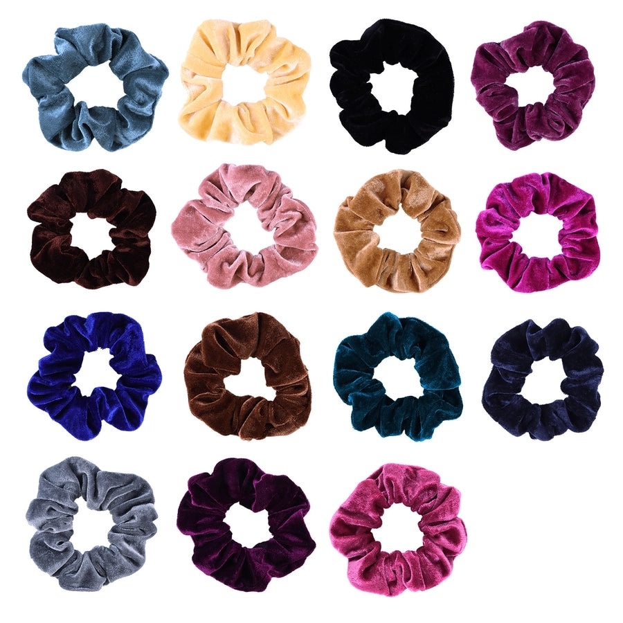 simple style solid color cloth hair tie