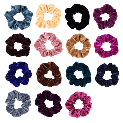 simple style solid color cloth hair tie