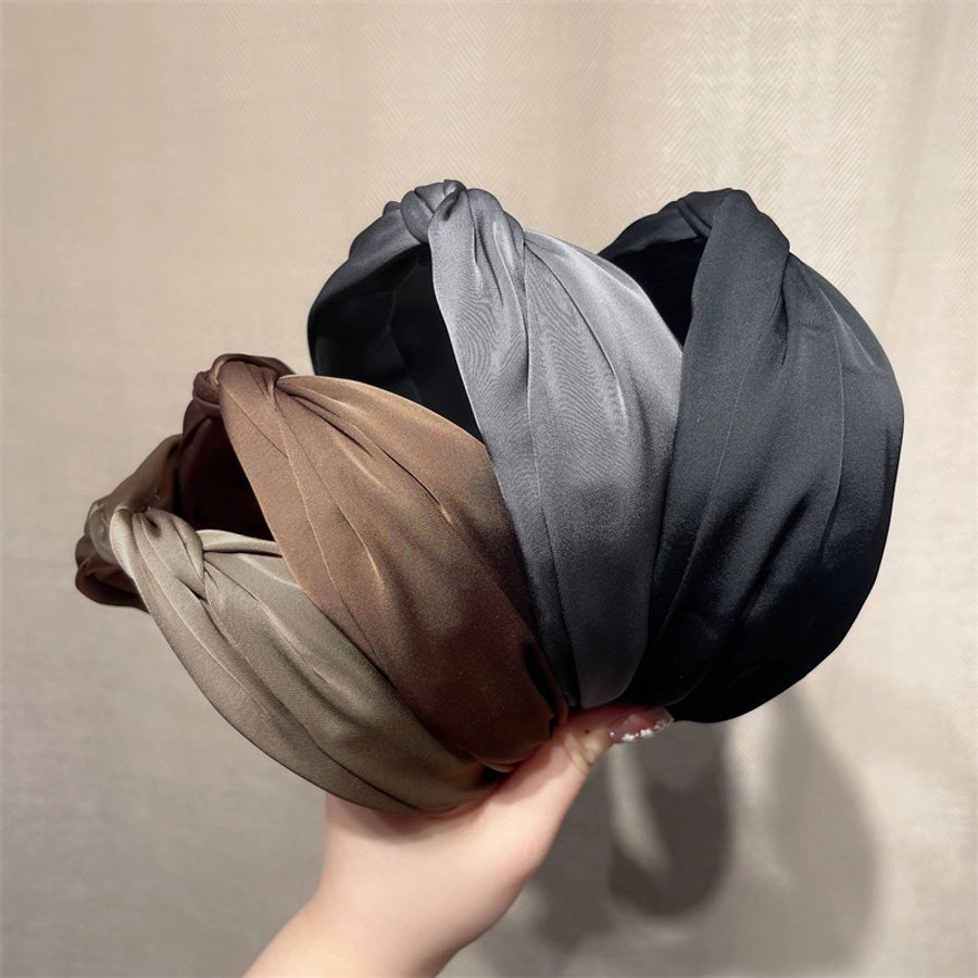 women's simple style geometric satin hair band