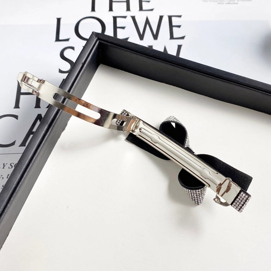 Elegant Sweet Women's Bow Knot Rhinestone Hair Clip