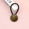 Women's Ethnic Style Color Block Cloth Metal Hair Tie
