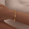 IG Style Heart Shape 201 Stainless Steel 18K Gold Plated Bracelets In Bulk