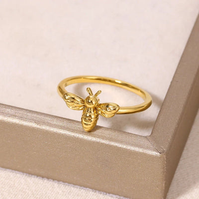 Jewelry Elegant Cute Streetwear Tortoise 304 Stainless Steel 18K Gold Plated Open Rings