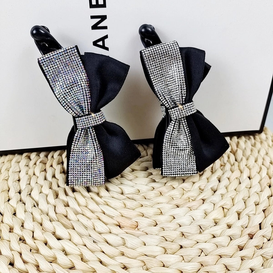 Women's Simple Style Classic Style Bow Knot Rhinestone Inlay Rhinestones Hair Clip