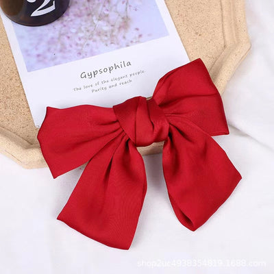 korean style bow knot cloth hair clip hair tie 1 piece