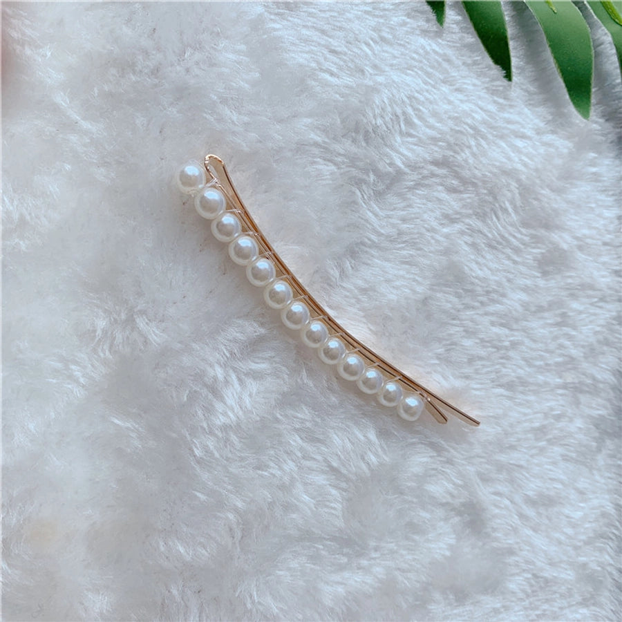Women's Elegant Sweet Solid Color Plastic Hair Clip