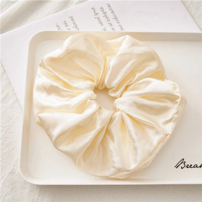 basic solid color satin hair tie 1 piece