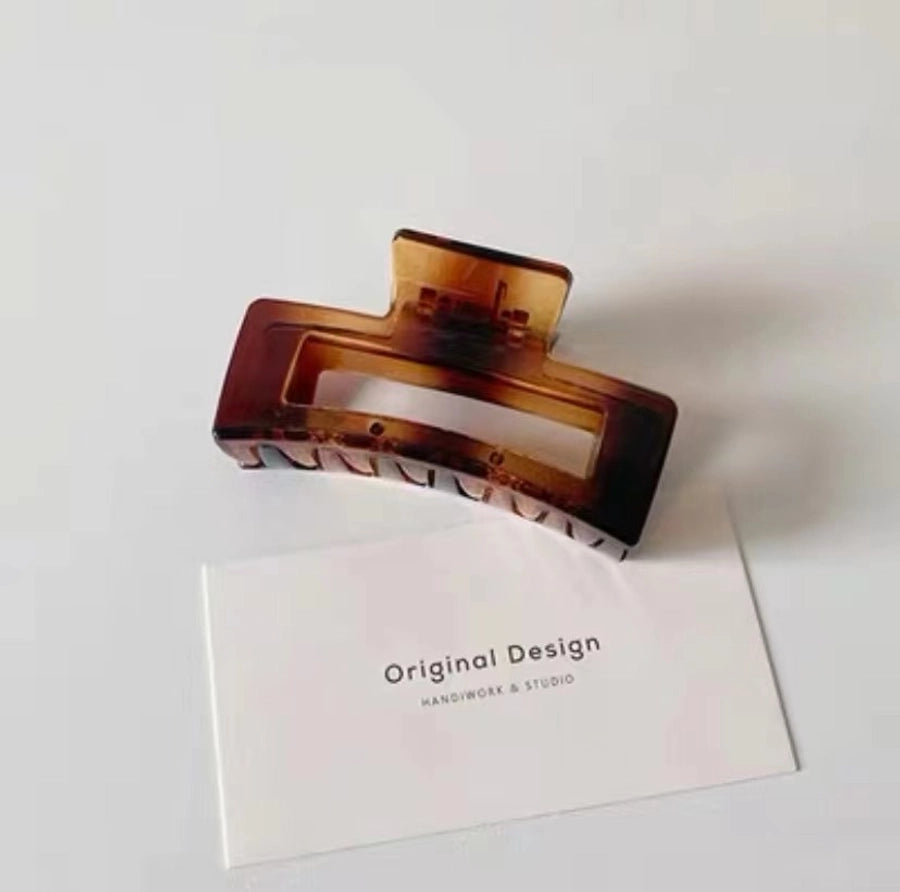 Women's Lady Korean Style IG Style Solid Color Plastic Spray Paint Hair Claws