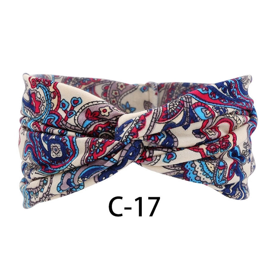 elegant streetwear plaid leopard cloth hair band