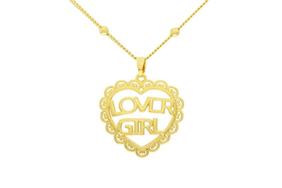 Jewelry Cute Heart Shape Copper Plating Pendant Necklace