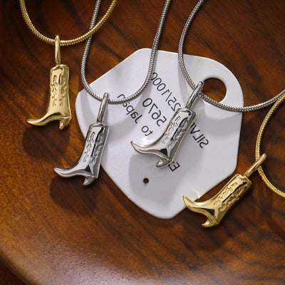 Jewelry Casual Hip-Hop Boots Copper Copper 14K Gold Plated White Gold Plated Pendant Necklace