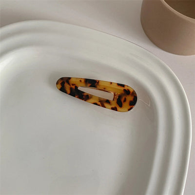 simple style flower acetic acid sheets printing hair clip 1 piece