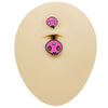 1 Piece Lip Rings Sexy Classic Style Heart Shape Smile Face Butterfly Pure Titanium Titanium Alloy Epoxy Plating Acrylic Rhinestones Glass White Gold Plated Belly Rings