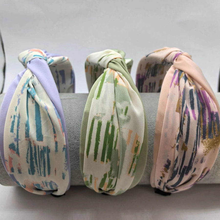 Women's Simple Style Color Block Cloth Printing Hair Band