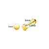 1 Piece Casual Formal Simple Style Star 316 Stainless Steel  Zircon 14K Gold Plated Ear Studs