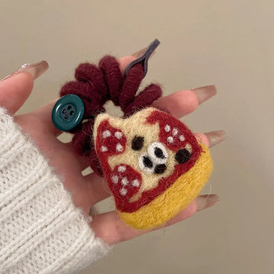 Cute Women's Letter Donuts Felt Hair Tie